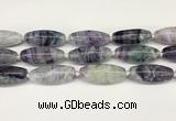 CCB781 15.5 inches 15*38mm - 16*40mm rice fluorite  beads