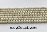 CCB821 15.5 inches 6mm round ivory jasper gemstone beads wholesale