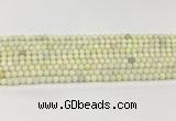 CCB827 15.5 inches 4mm round ivory jasper gemstone beads wholesale