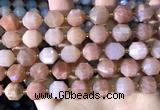 CCB856 15.5 inches 11*12mm faceted moonstone beads wholesale