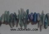 CCB88 15.5 inch 2*8mm irregular branch blue coral beads Wholesale