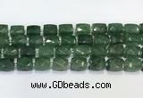 CCB890 11*15mm-12*16mm faceted cuboid strawberry quartz  beads wholesale