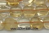 CCB907 15.5 inches 8*8mm faceted square citrine beads