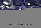 CCB912 15.5 inches 8*8mm faceted square sodalite beads