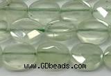 CCB936 15.5 inches 8*10mm faceted oval prehnite beads