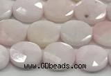 CCB937 15.5 inches 8*10mm faceted oval pink opal beads