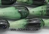 CCB961 15 inches 8*20mm teardrop hydrogrossular gemstone beads