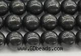 CCB965 15 inches 6mm round shungite gemstone beads wholesale