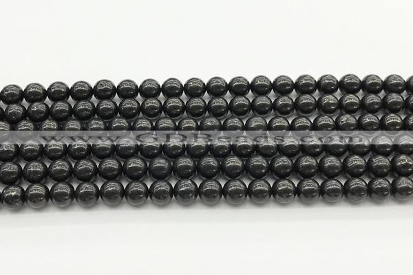 CCB965 15 inches 6mm round shungite gemstone beads wholesale