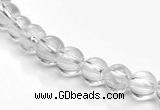 CCC06 15.5 inches 6mm round white crystal beads Wholesale