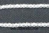 CCC250 15.5 inches 4mm faceted round grade A natural white crystal beads