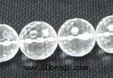 CCC257 15.5 inches 18mm faceted round grade A natural white crystal beads