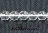 CCC279 15.5 inches 12mm round A grade natural white crystal beads