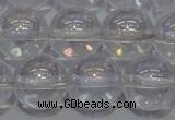 CCC402 15.5 inches 8mm round AB-color white crystal beads