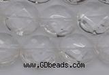 CCC506 15.5 inches 16mm faceted coin natural white crystal beads