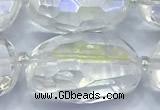 CCC636 15 inches 12*16mm - 15*25mm faceted nuggets AB-color white crystal beads