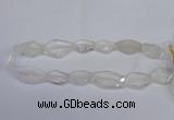 CCC755 15.5 inches 18*25mm - 25*35mm freeform white crystal beads