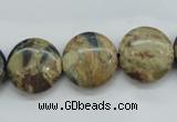 CCD03 15.5 inches 16mm flat round cordierite beads wholesale