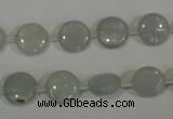 CCE10 15.5 inches 10mm flat round natural celestite gemstone beads