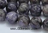 CCG23 15.5 inches 14mm round natural charoite gemstone beads