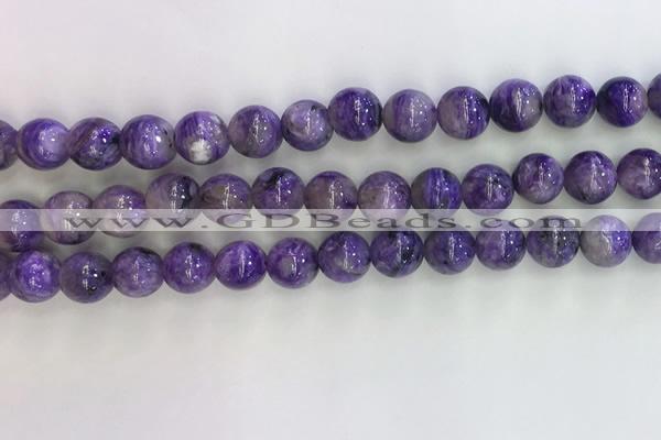 CCG302 15.5 inches 8mm round natural charoite gemstone beads