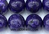 CCG327 15 inches 10mm round dyed charoite beads