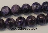 CCG33 15.5 inches 12mm round natural charoite gemstone beads