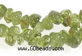 CCH16 35 inches green peridot chips gemstone beads wholesale