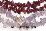 CCH19 34 inches garnet chips & amethyst chips beads wholesale