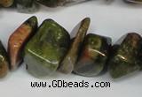 CCH296 34 inches 8*12mm unakite chips gemstone beads wholesale