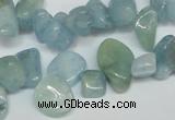 CCH319 15.5 inches 10*15mm aquamarine chips gemstone beads wholesale