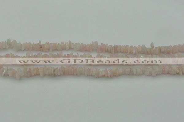 CCH656 15.5 inches 5*8mm - 6*10mm morganite gemstone chips beads