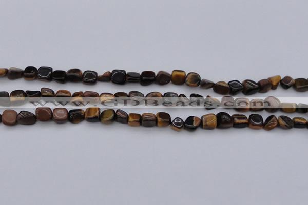 CCH670 15.5 inches 5*8mm - 6*10mm yellow tiger eye chips beads