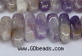 CCH710 15.5 inches 5*10mm - 5*15mm dogtooth amethyst chips beads