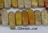 CCH713 15.5 inches 5*10mm - 5*15mm fossil coral chips beads