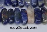 CCH714 15.5 inches 5*10mm - 5*15mm sodalite chips beads