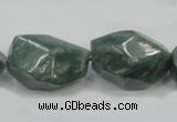 CCJ15 15.5 inches 18*24mm faceted nugget natural African jade beads