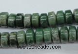 CCJ16 15.5 inches 6*10mm tyre natural African jade beads wholesale