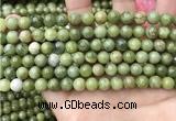 CCJ332 15.5 inches 8mm round green China jade beads wholesale