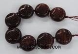 CCJ360 30mm carved coin China jade beads wholesale