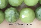 CCJ373 15.5 inches 12mm faceted round China jade beads wholesale