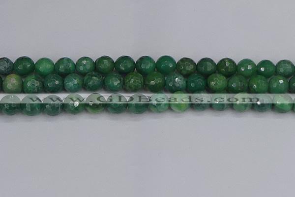 CCJ414 15.5 inches 12mm faceted round west African jade beads