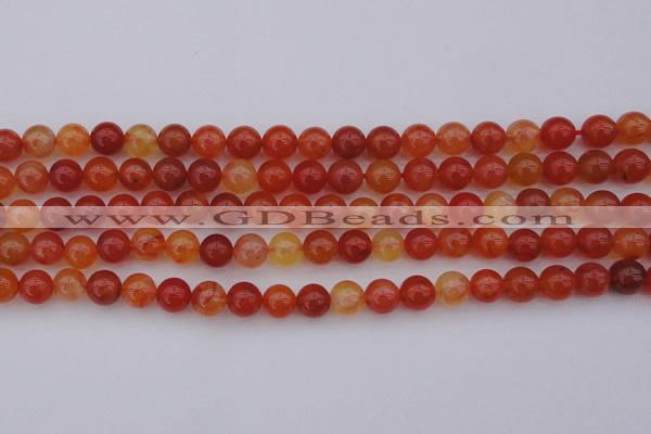 CCL62 15.5 inches 8mm round carnelian gemstone beads wholesale