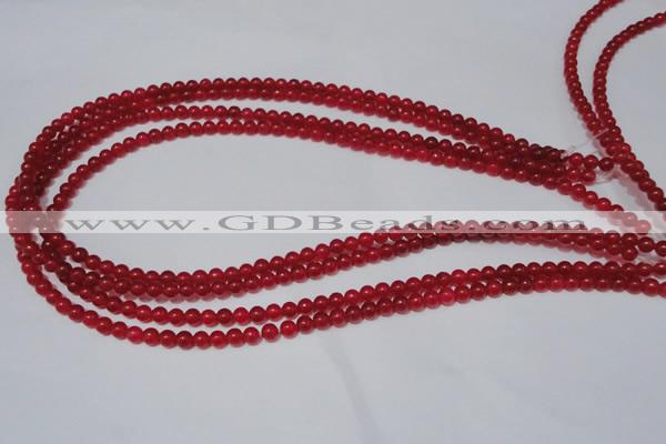 CCN05 15.5 inches 4mm round candy jade beads wholesale