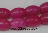 CCN113 15.5 inches 12*16mm rice candy jade beads wholesale