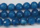 CCN1203 15.5 inches 10mm faceted round candy jade beads wholesale