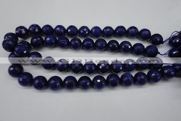 CCN1217 15.5 inches 16mm faceted round candy jade beads wholesale