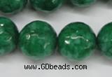 CCN1228 15.5 inches 18mm faceted round candy jade beads wholesale