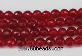 CCN1242 15.5 inches 6mm faceted round candy jade beads wholesale