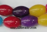 CCN128 15.5 inches 13*18mm rice candy jade beads wholesale